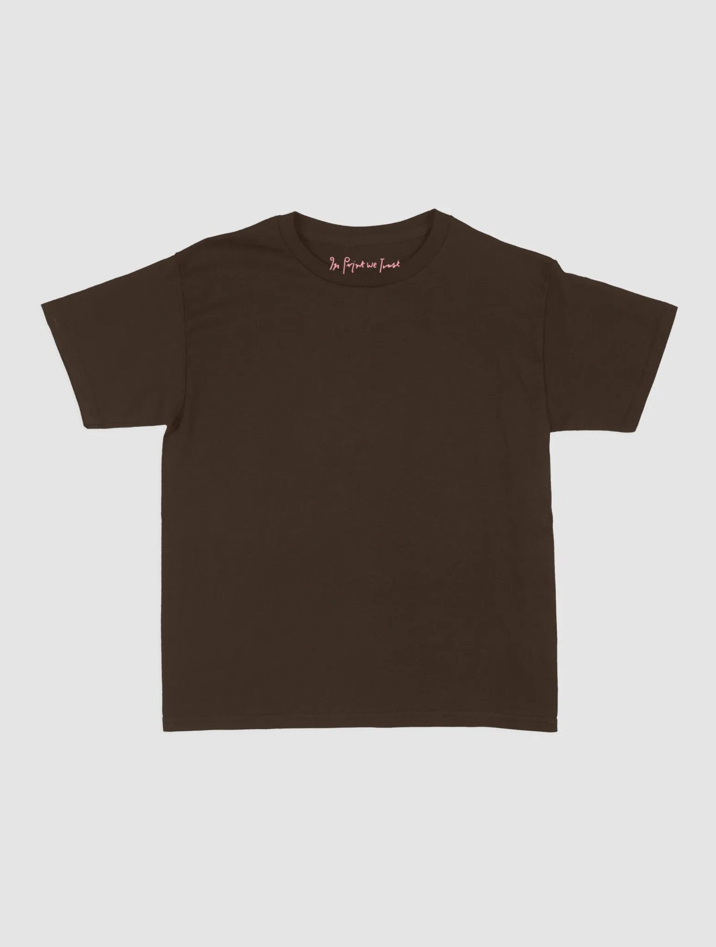 blank baby tee - In Print We Trust