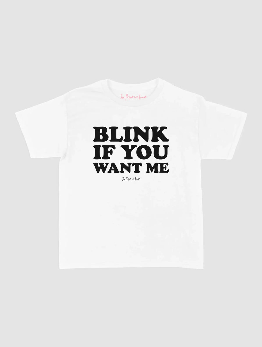 blink baby tee - In Print We Trust
