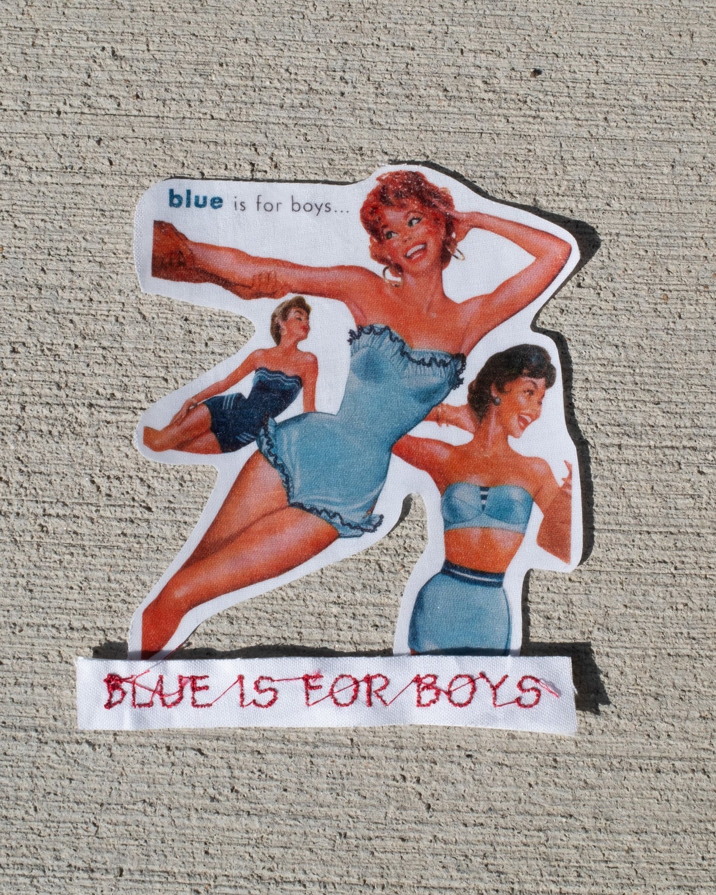 blue is for boys baby tee - In Print We Trust