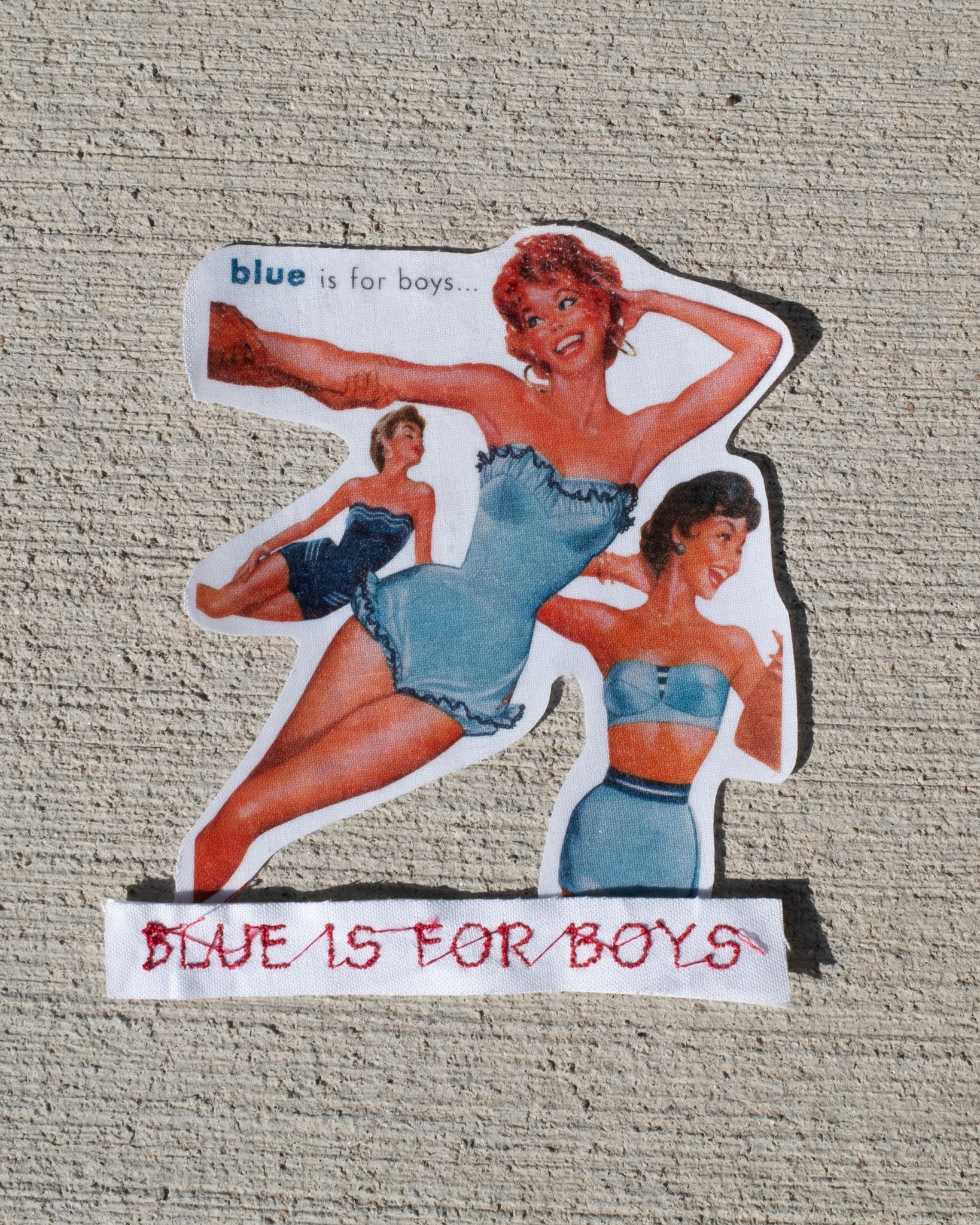 blue is for boys baby tee - In Print We Trust