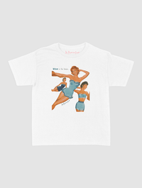 blue is for boys baby tee