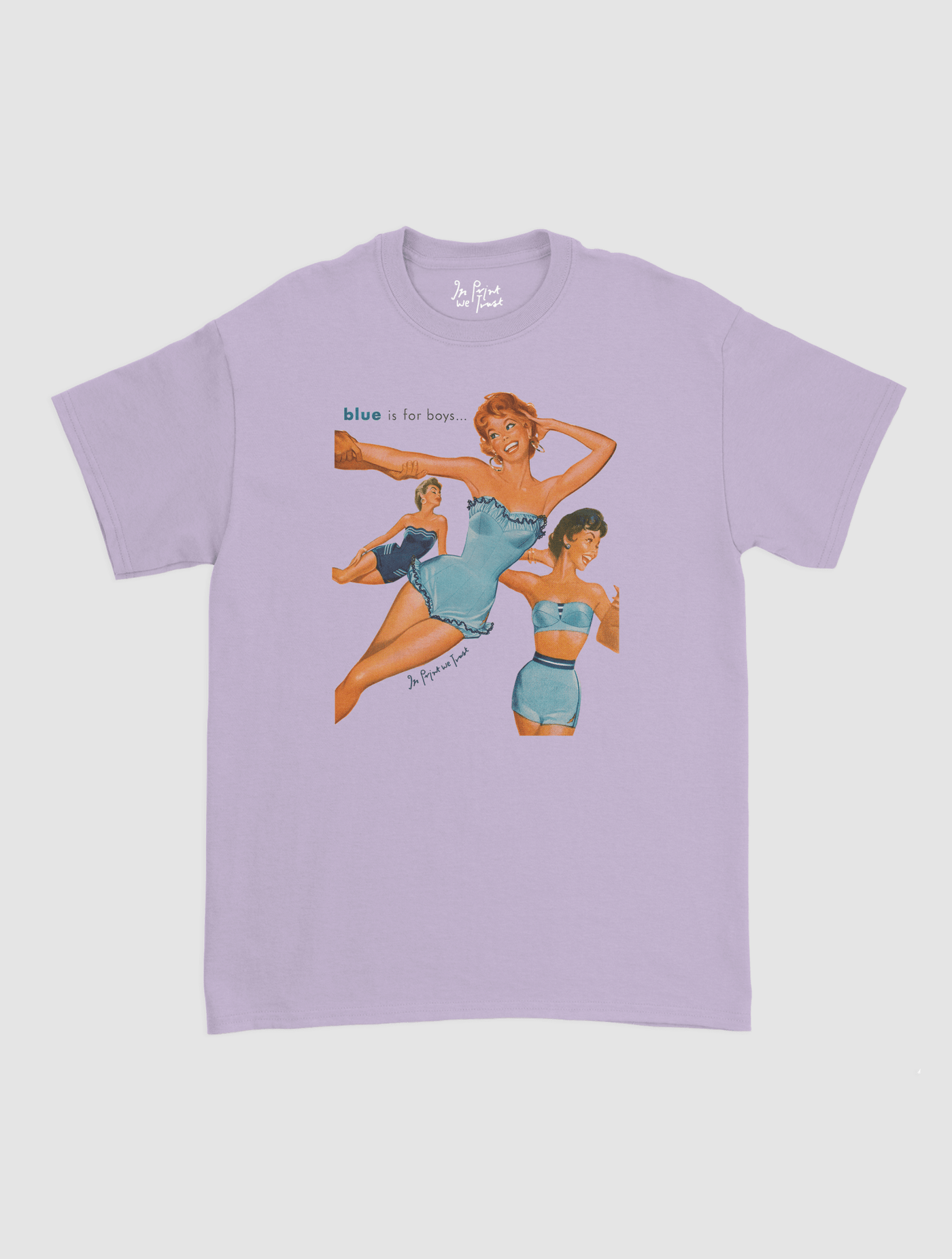 blue is for boys classic tee - In Print We Trust