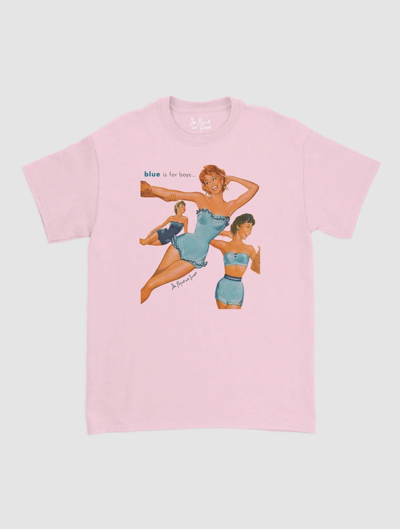 blue is for boys classic tee - In Print We Trust