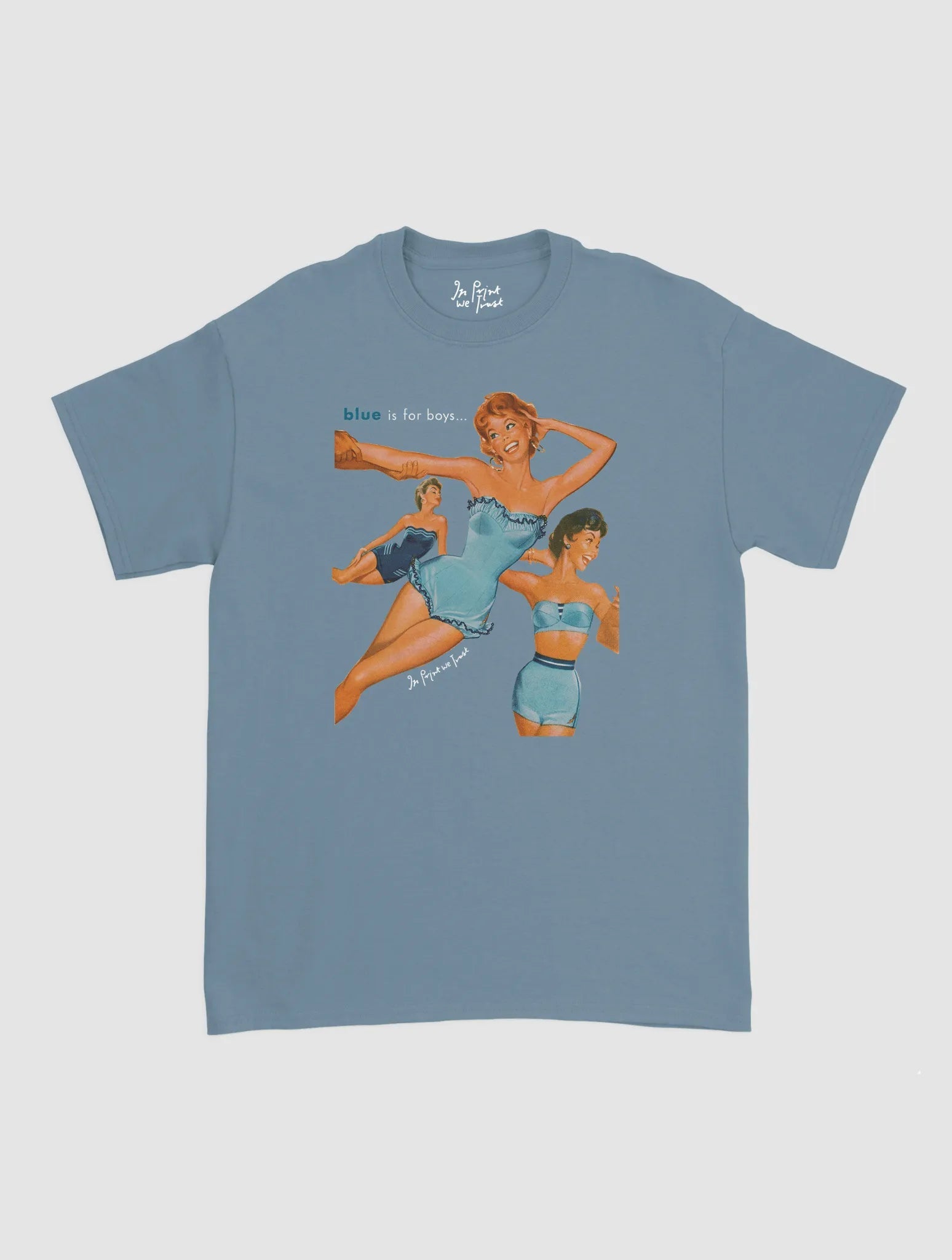 blue is for boys classic tee - In Print We Trust