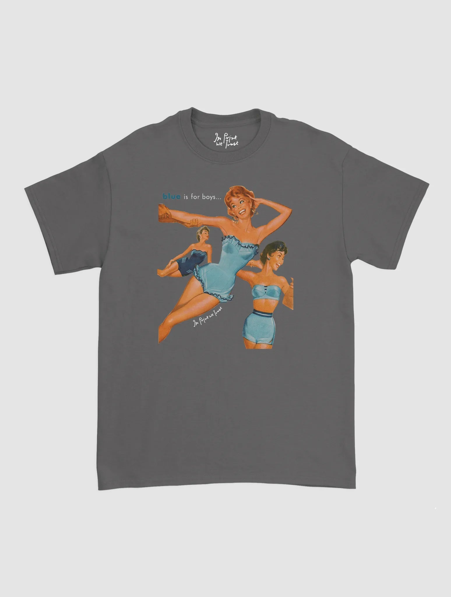 blue is for boys classic tee - In Print We Trust