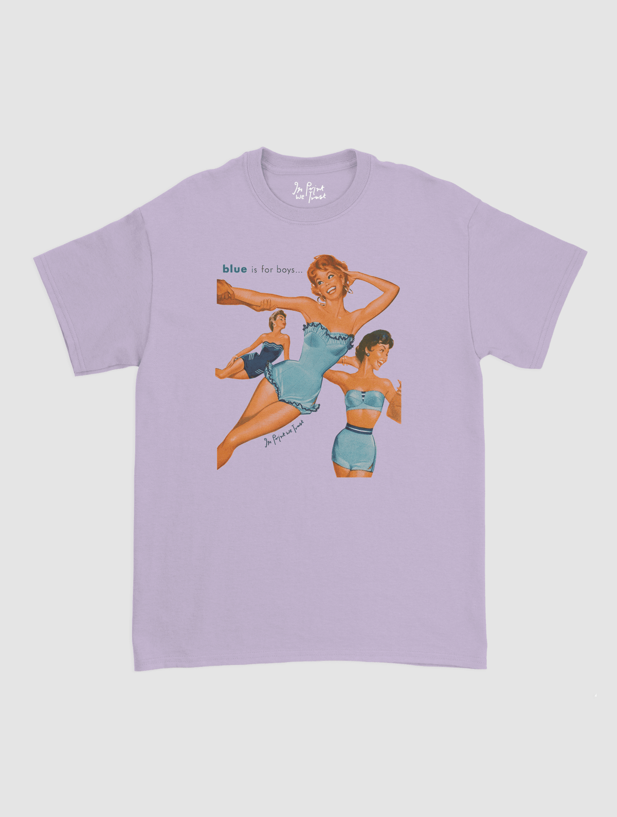 blue is for boys classic tee - In Print We Trust