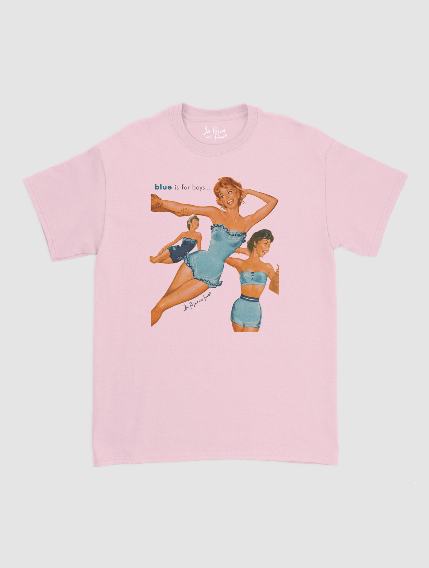 blue is for boys classic tee - In Print We Trust