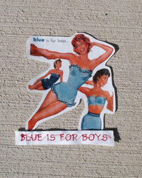 blue is for boys classic tee - In Print We Trust