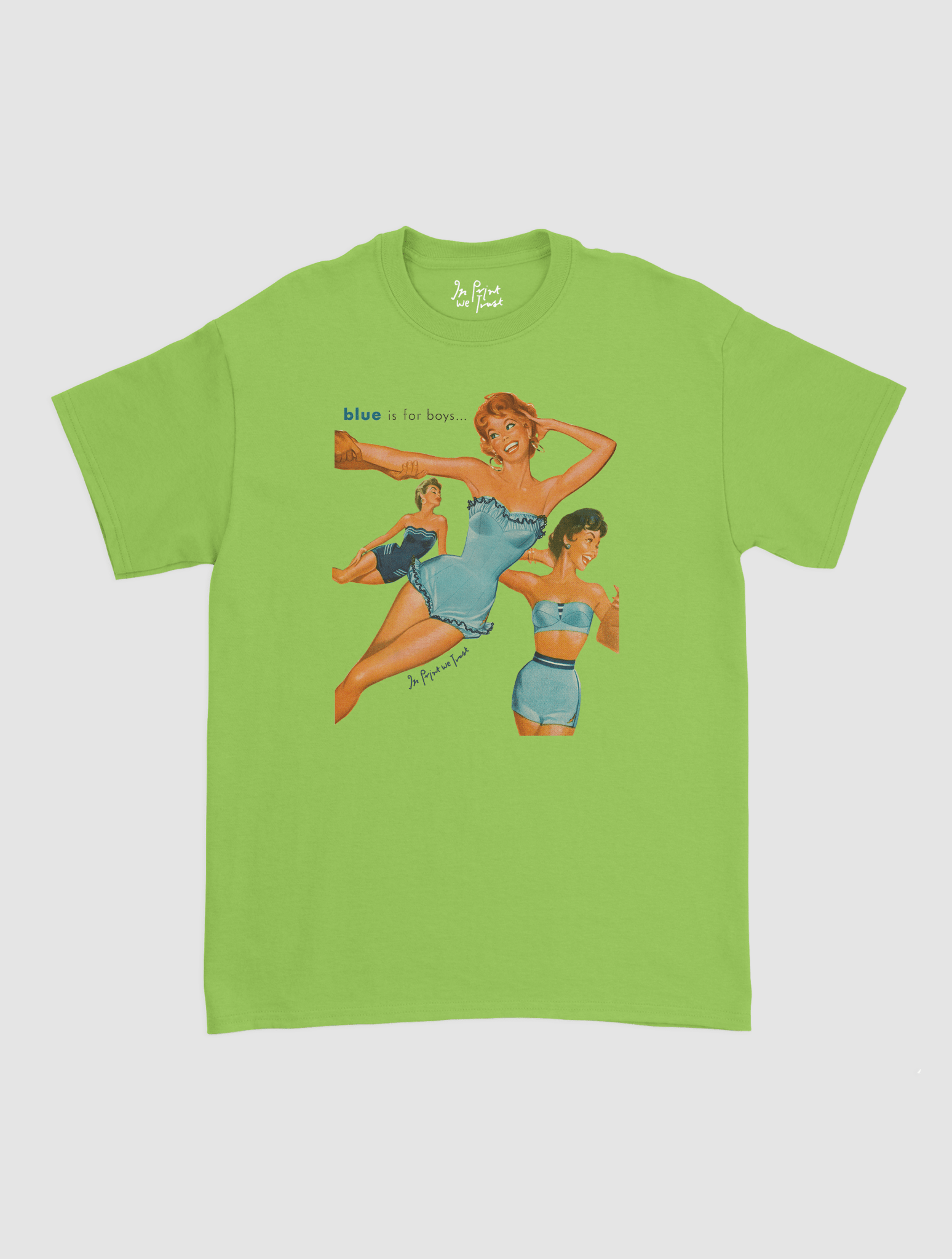 blue is for boys classic tee - In Print We Trust
