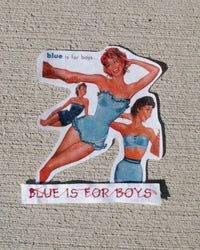 blue is for boys classic tee - In Print We Trust