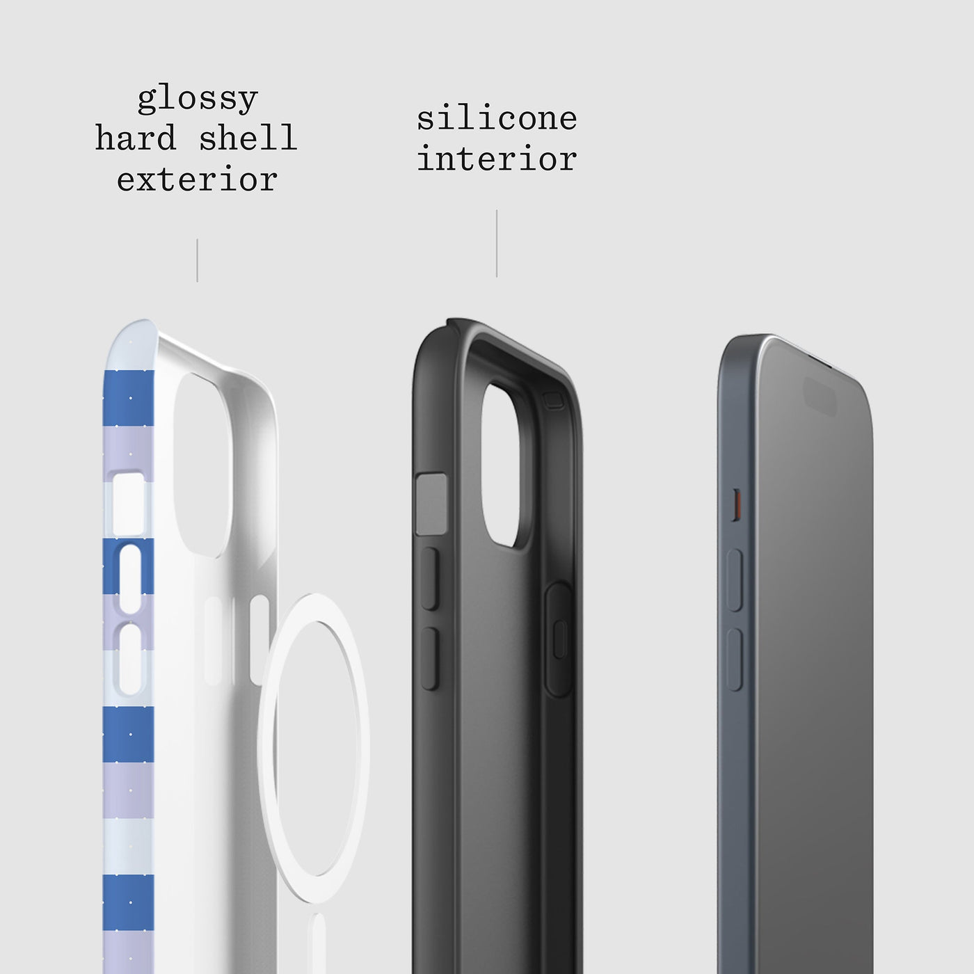 blueberry tough iPhone case - In Print We Trust