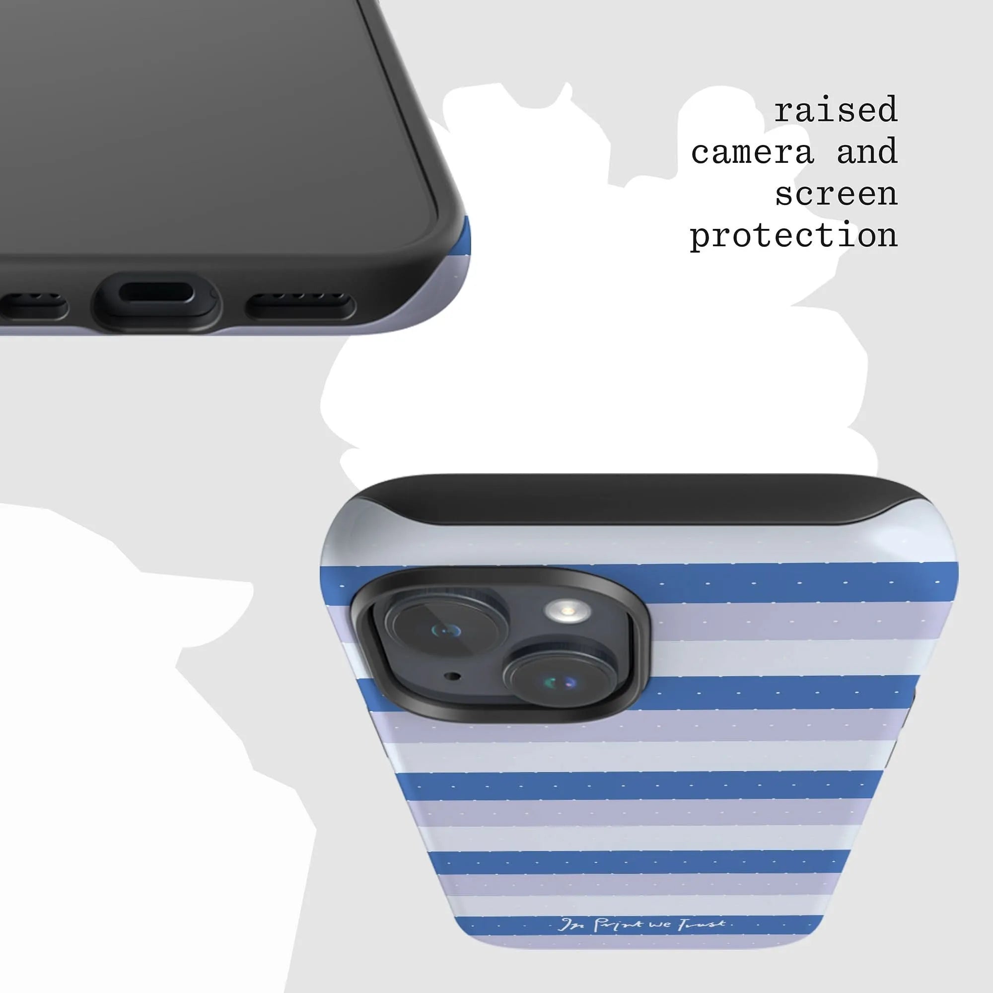 blueberry tough iPhone case - In Print We Trust