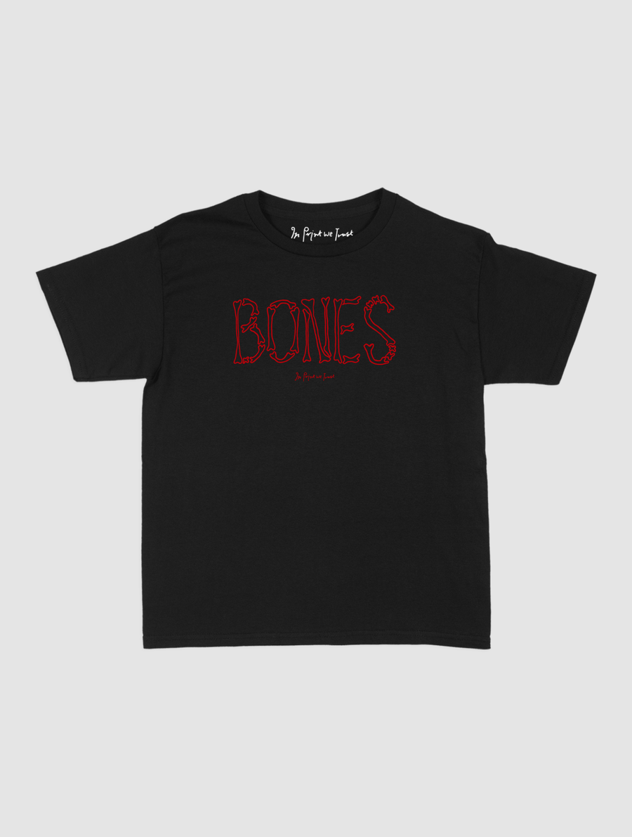 bones baby tee - In Print We Trust