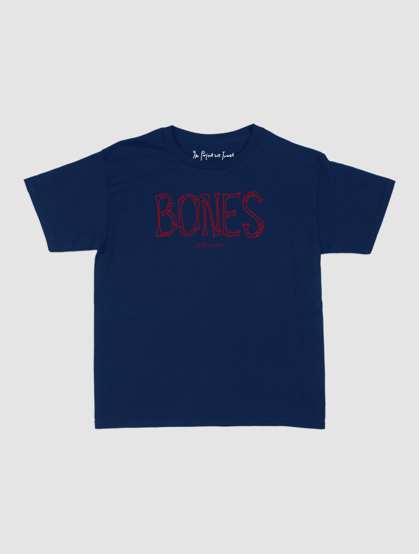 bones baby tee - In Print We Trust