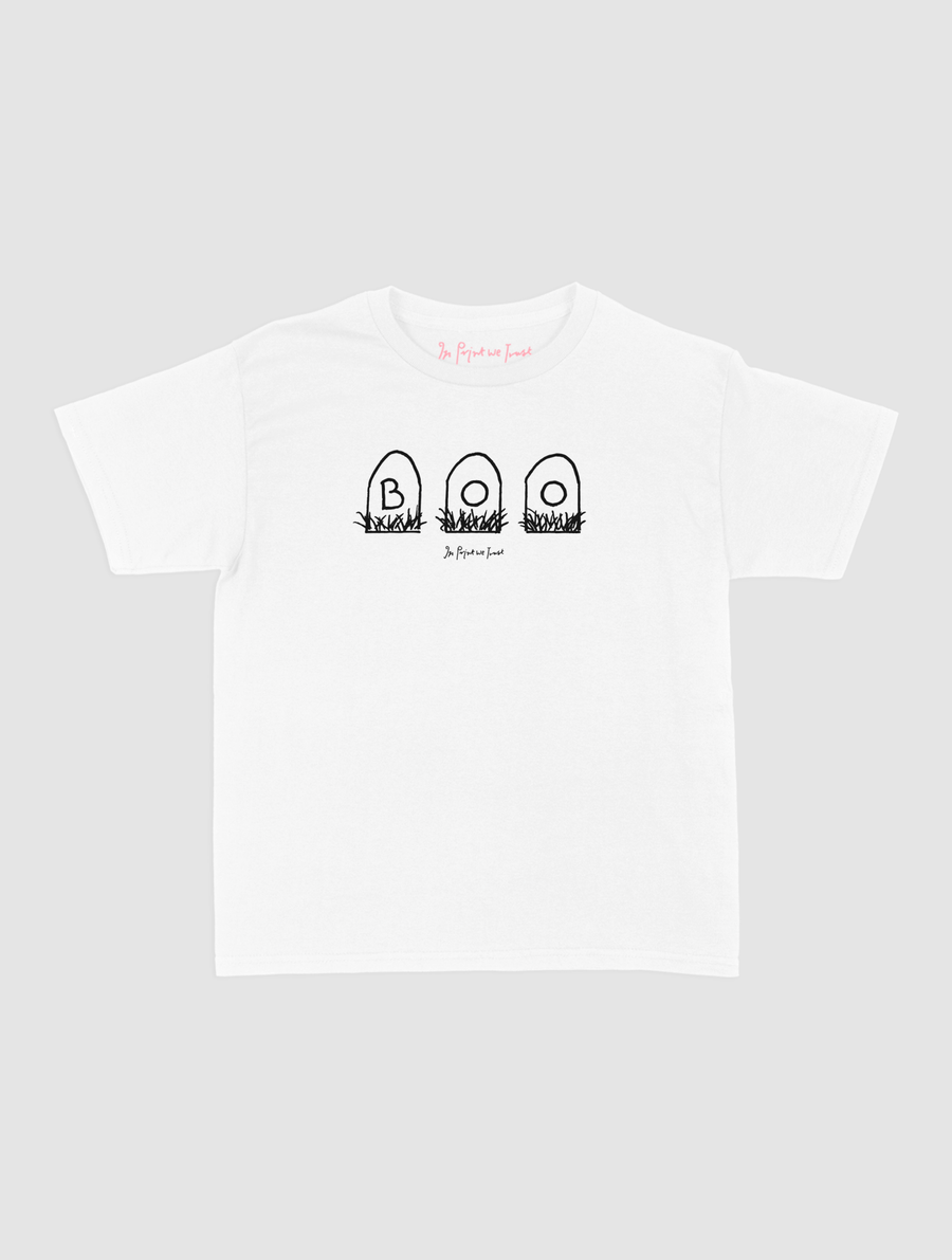 boo baby tee - In Print We Trust