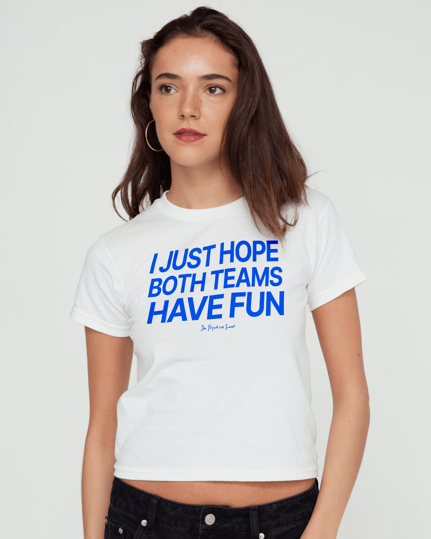 both teams have fun baby tee - In Print We Trust