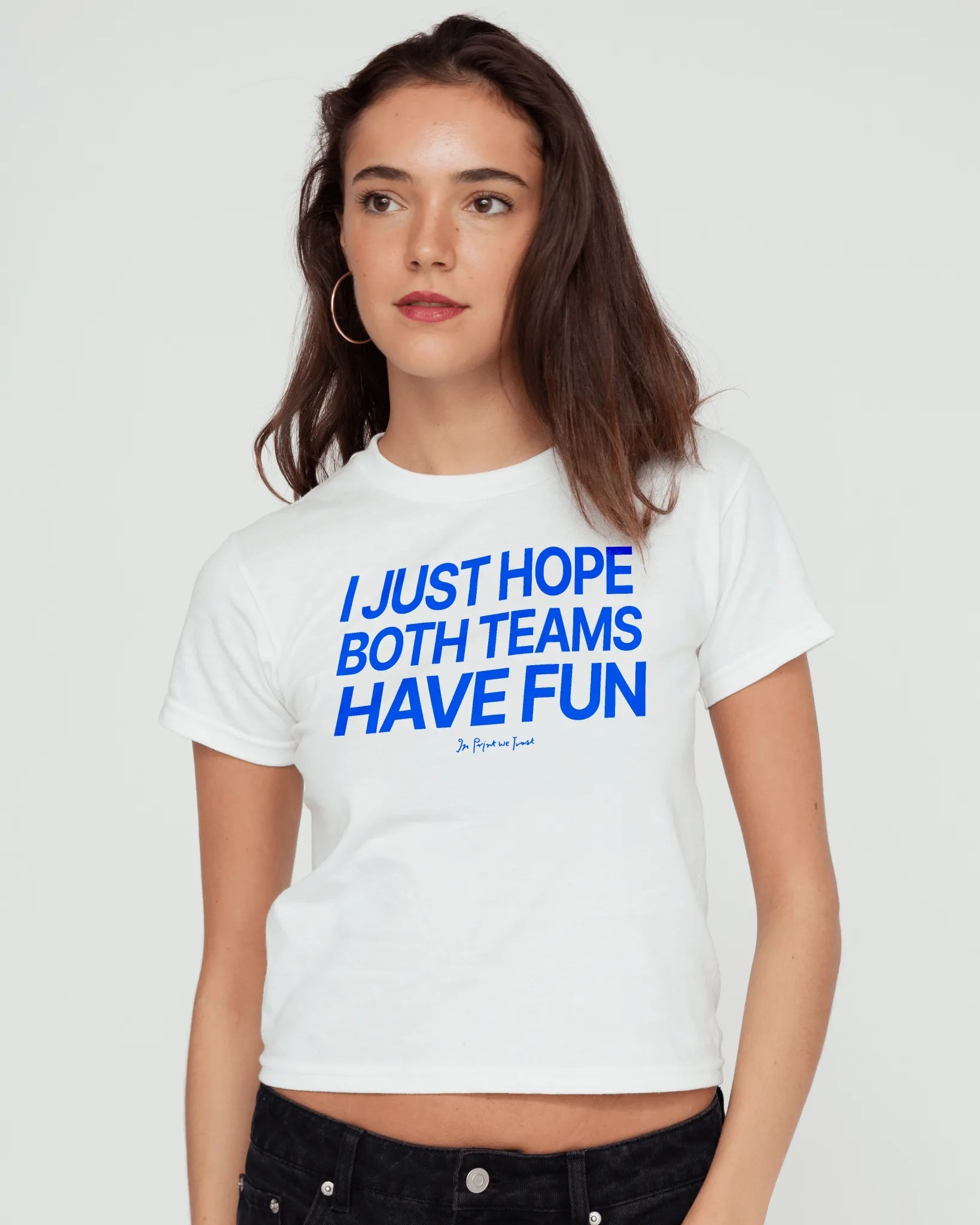 both teams have fun baby tee - In Print We Trust