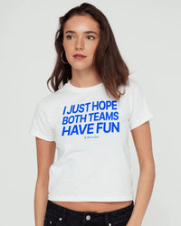 both teams have fun baby tee - In Print We Trust
