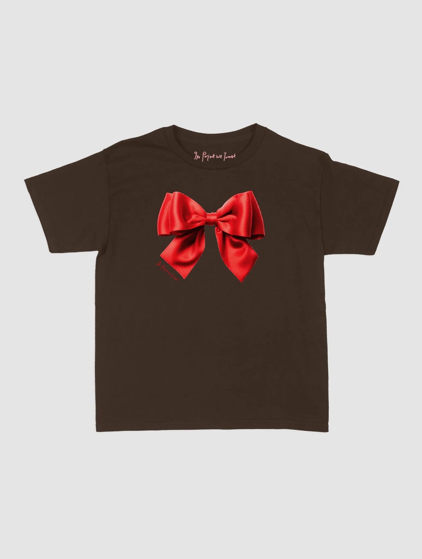 bow baby tee - In Print We Trust