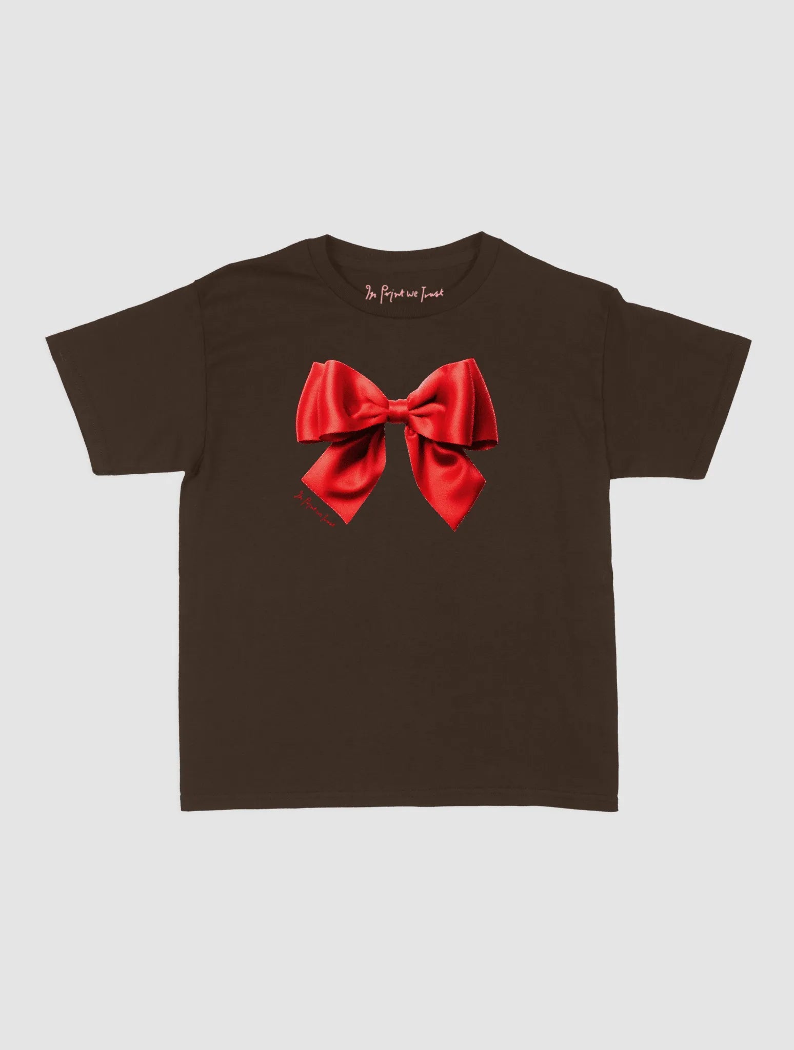 bow baby tee - In Print We Trust