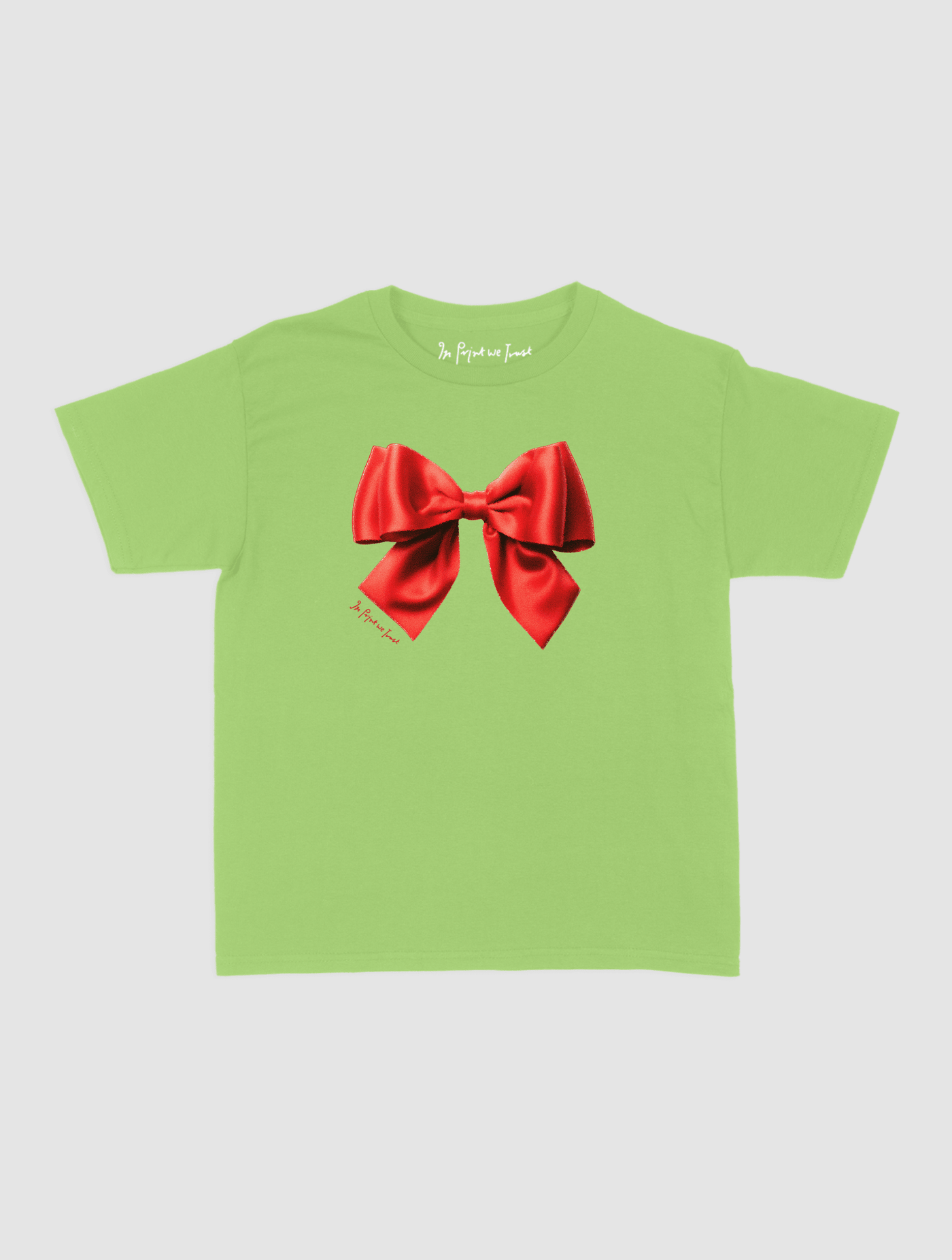 bow baby tee - In Print We Trust