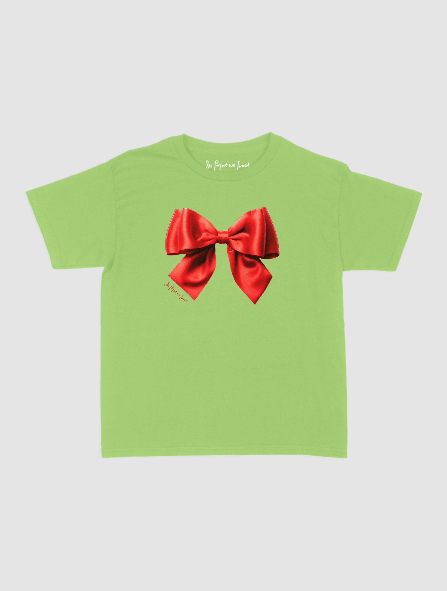 bow baby tee - In Print We Trust