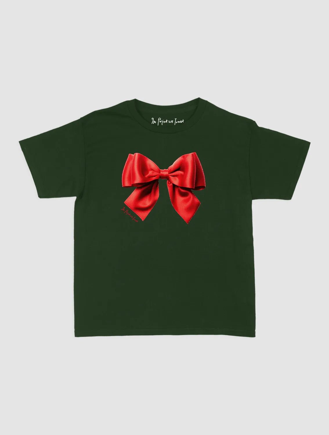 bow baby tee - In Print We Trust