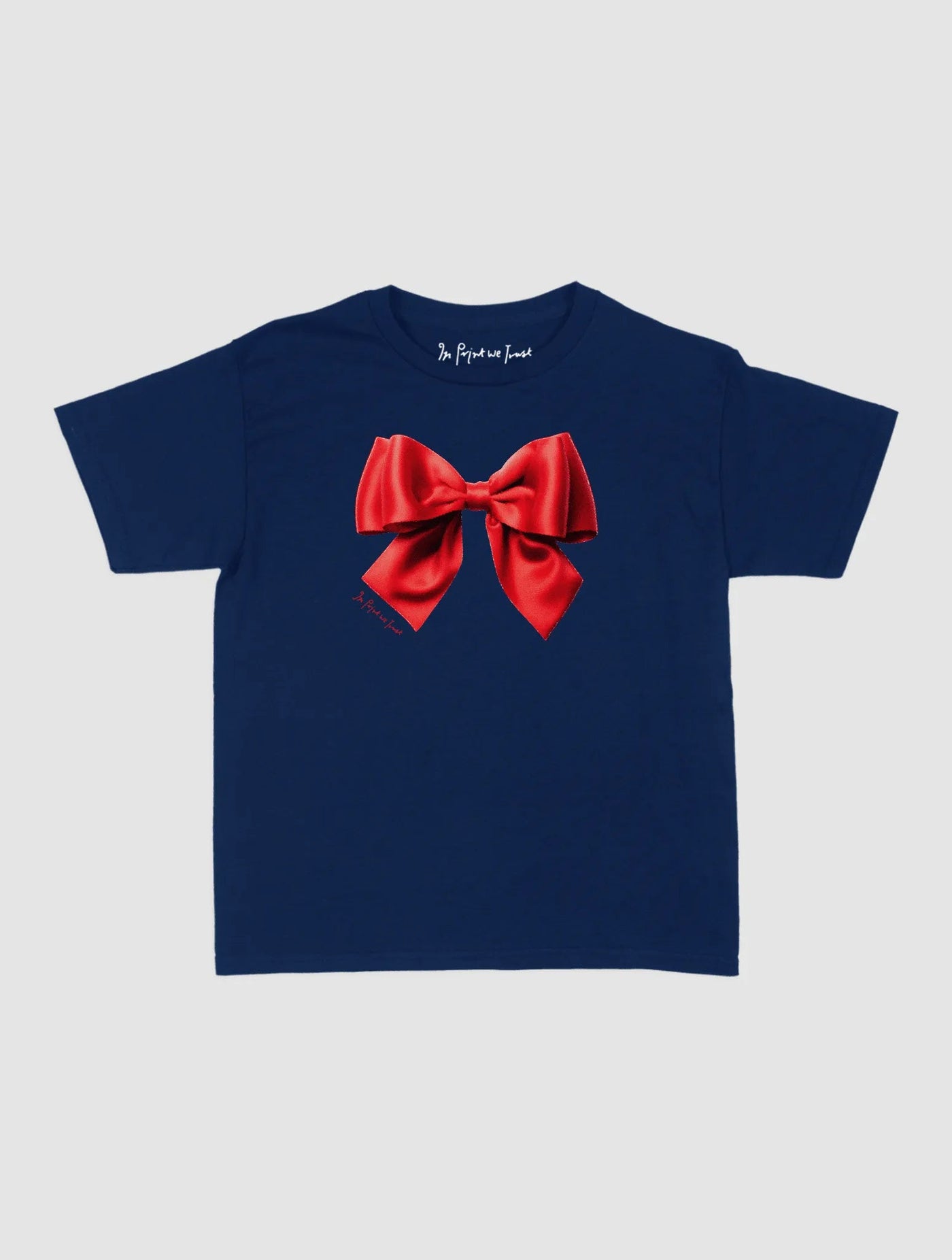 bow baby tee - In Print We Trust
