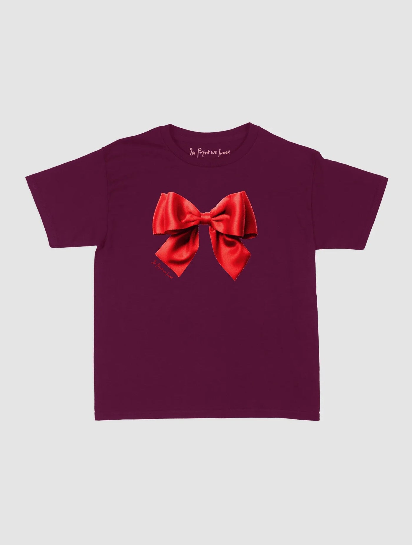 bow baby tee - In Print We Trust