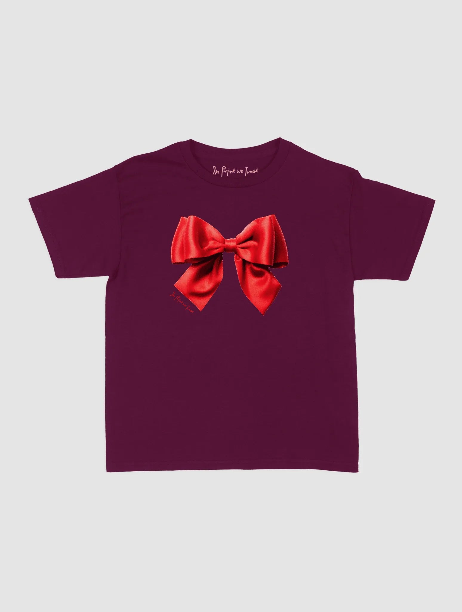 bow baby tee - In Print We Trust