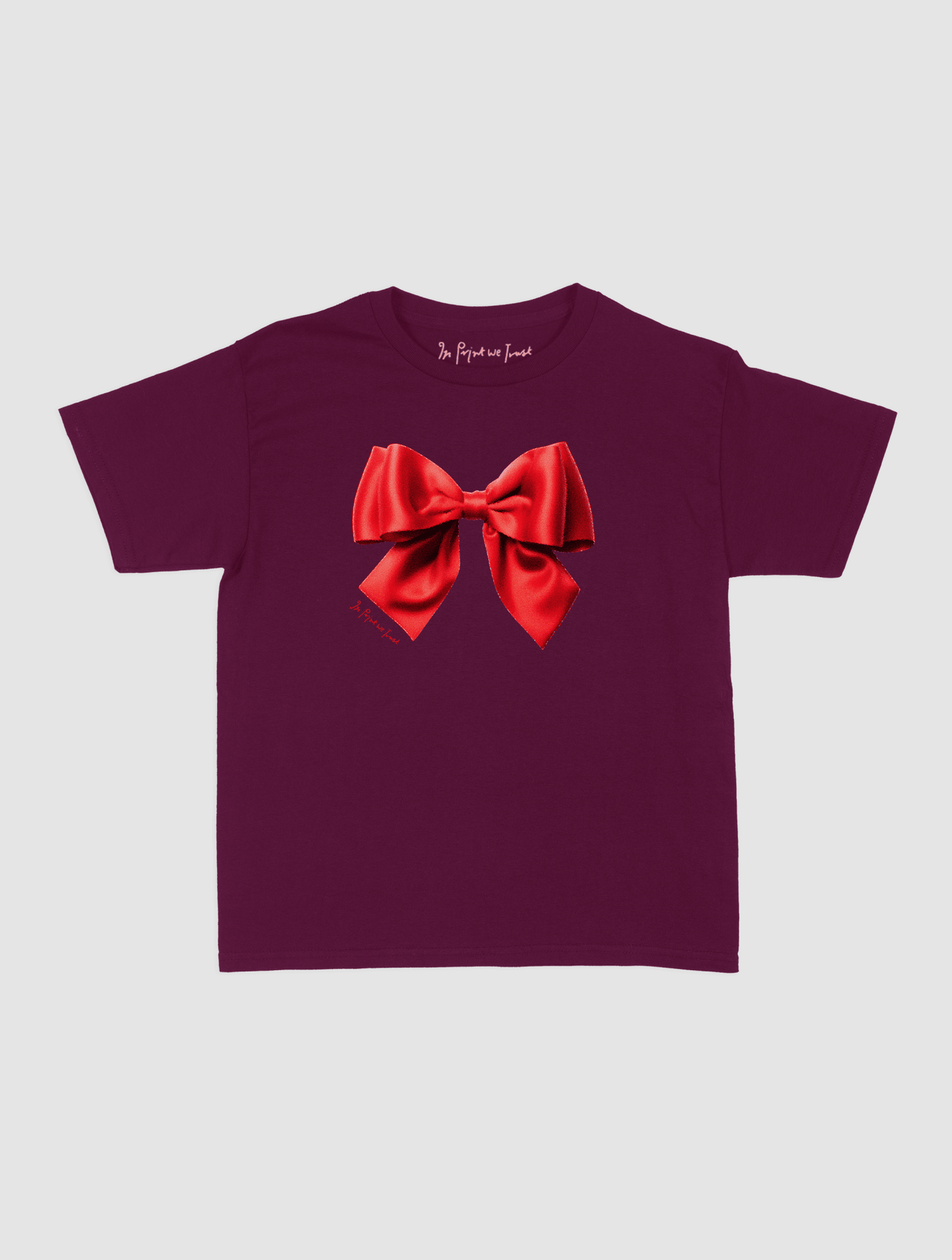 bow baby tee - In Print We Trust