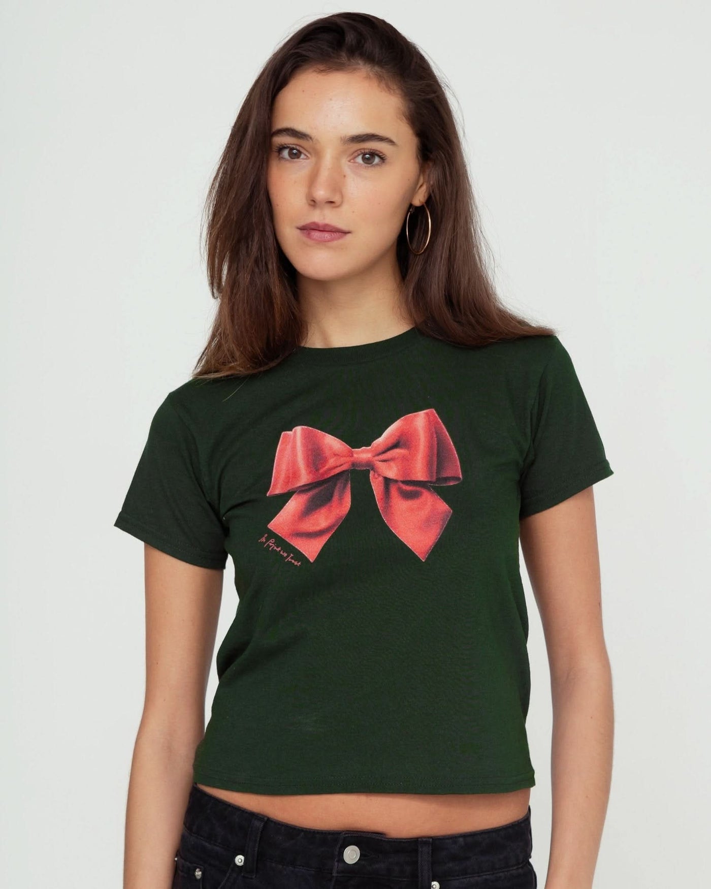 bow baby tee - In Print We Trust