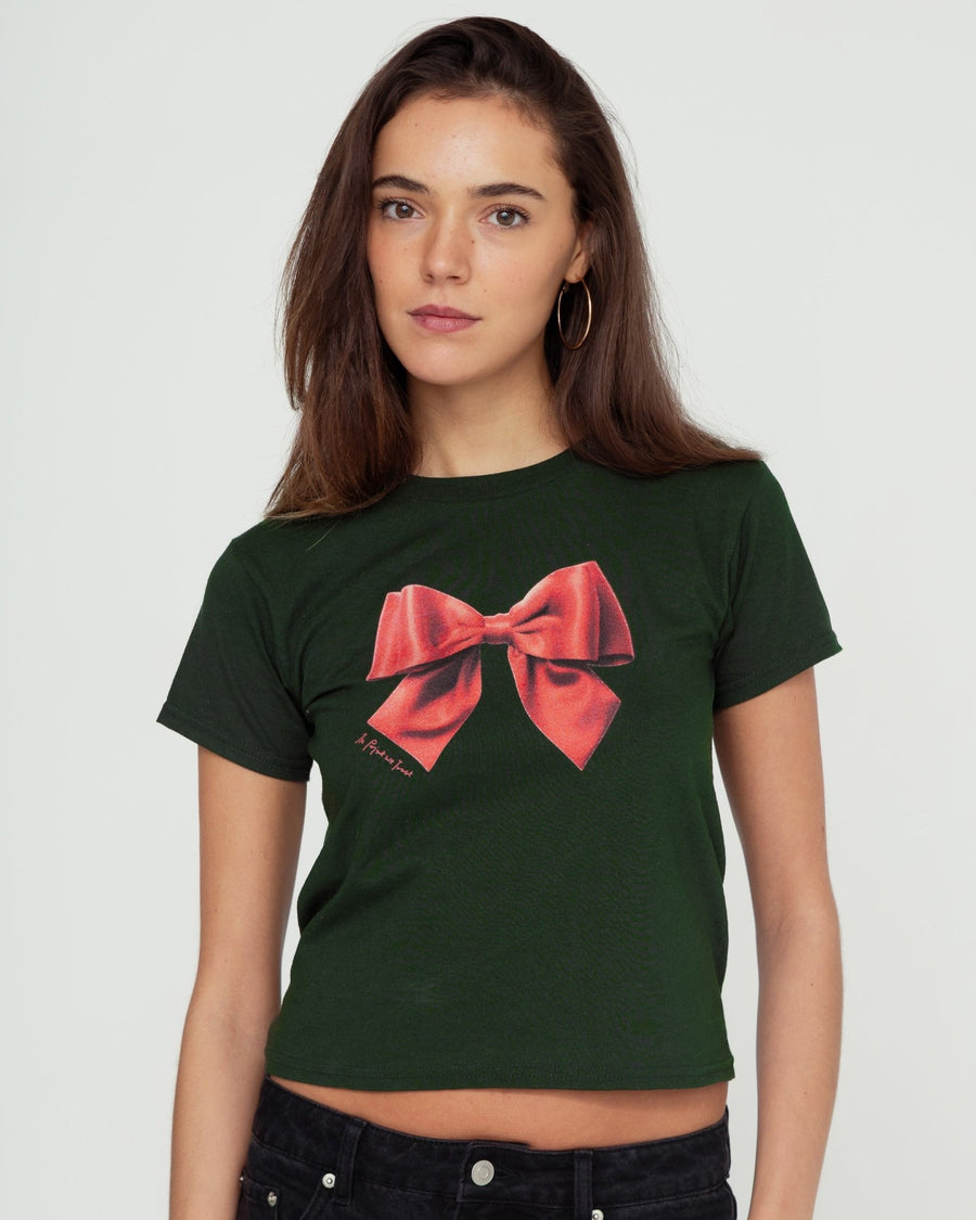 bow baby tee - In Print We Trust