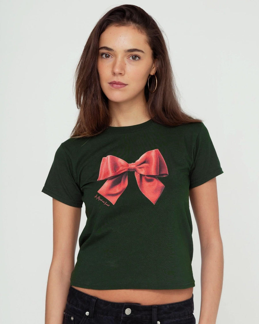 bow baby tee - In Print We Trust
