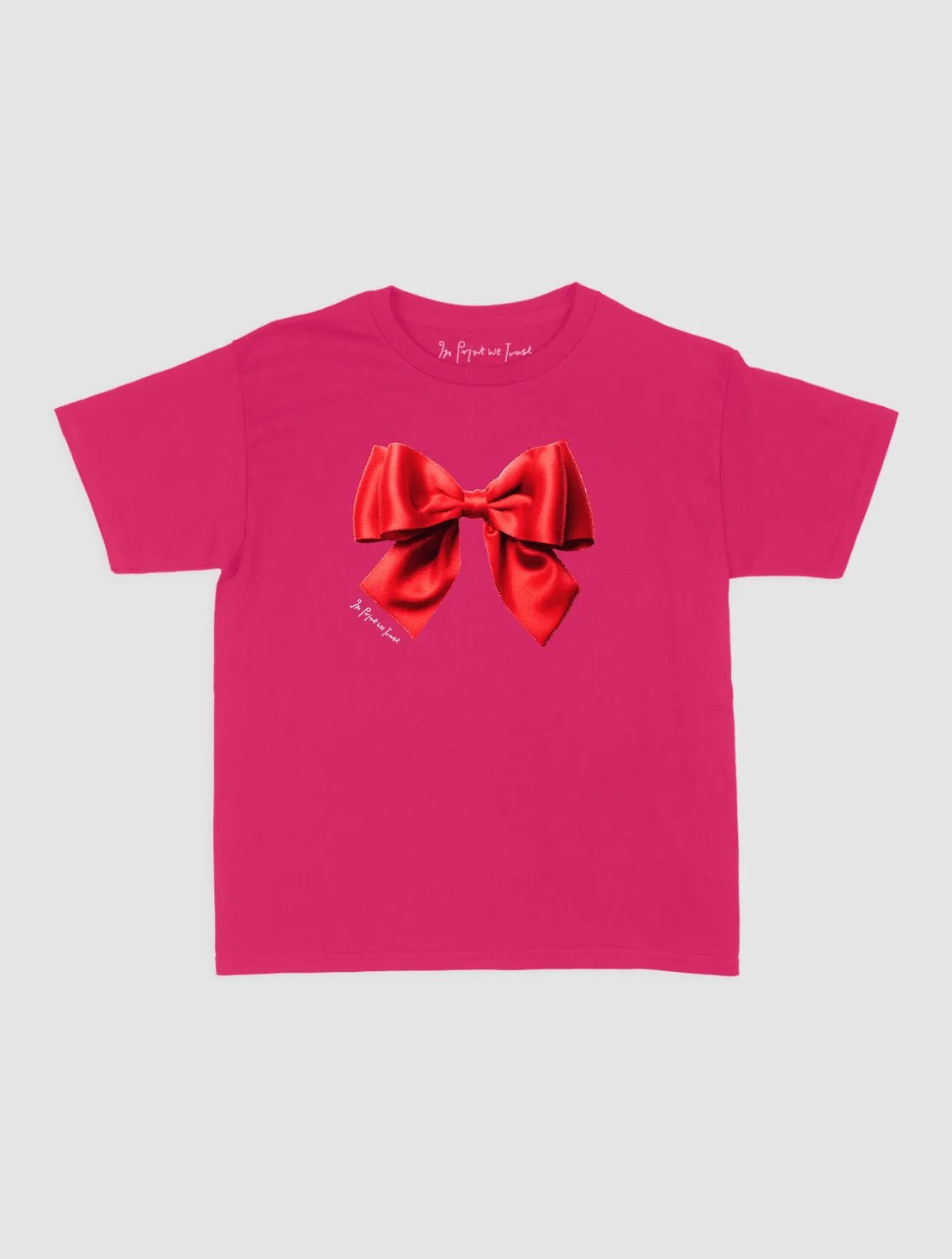 bow baby tee - In Print We Trust