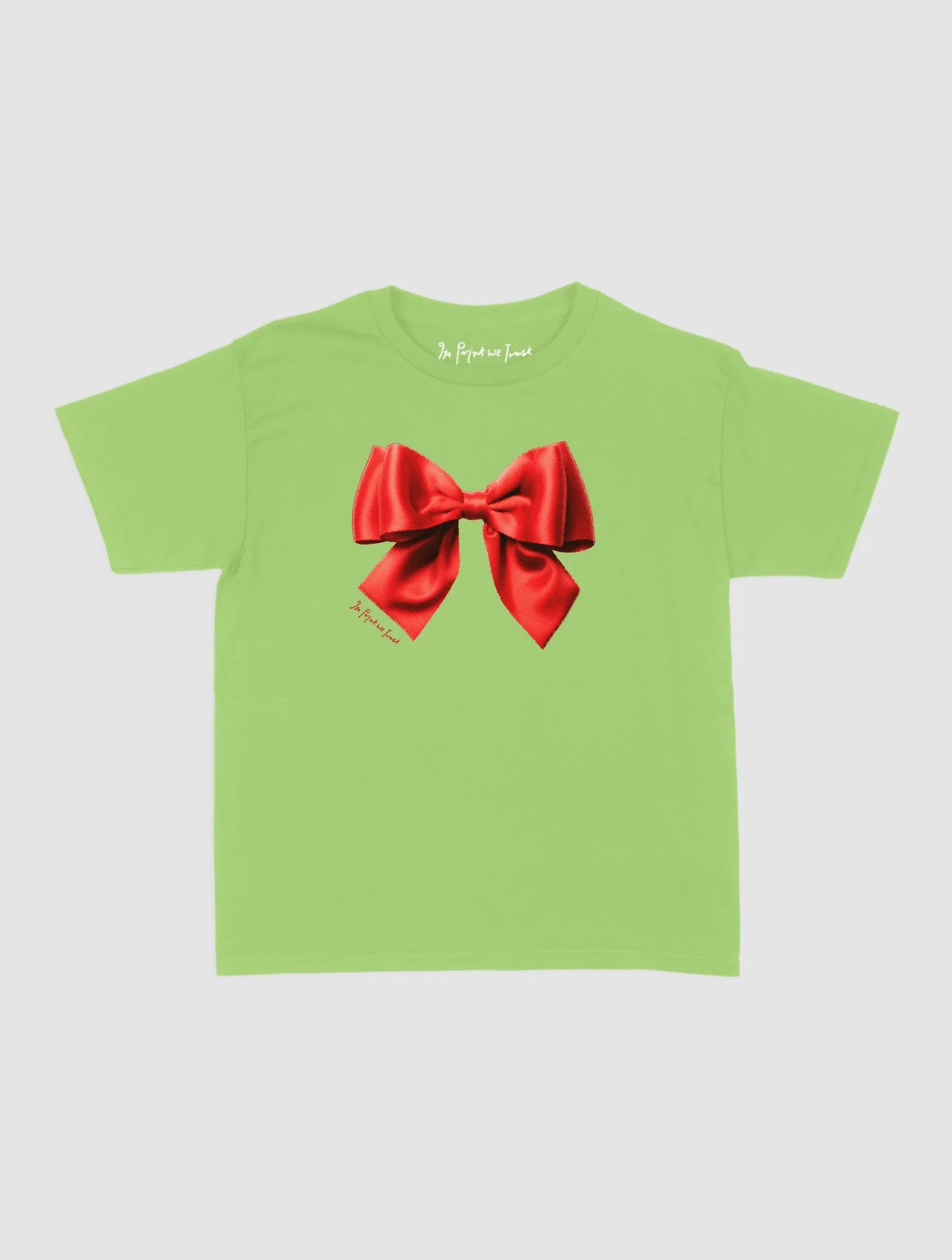 bow baby tee - In Print We Trust