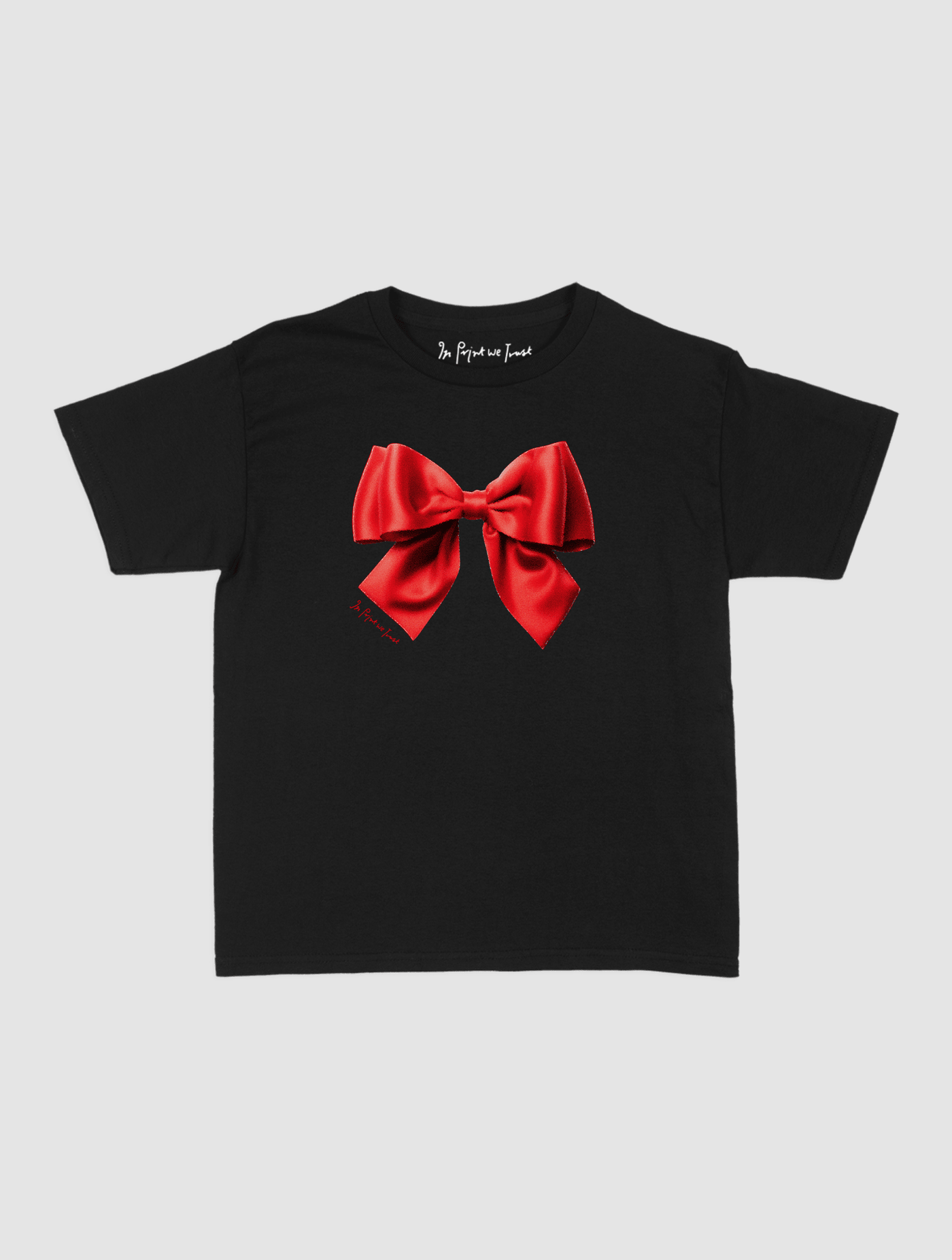 bow baby tee - In Print We Trust