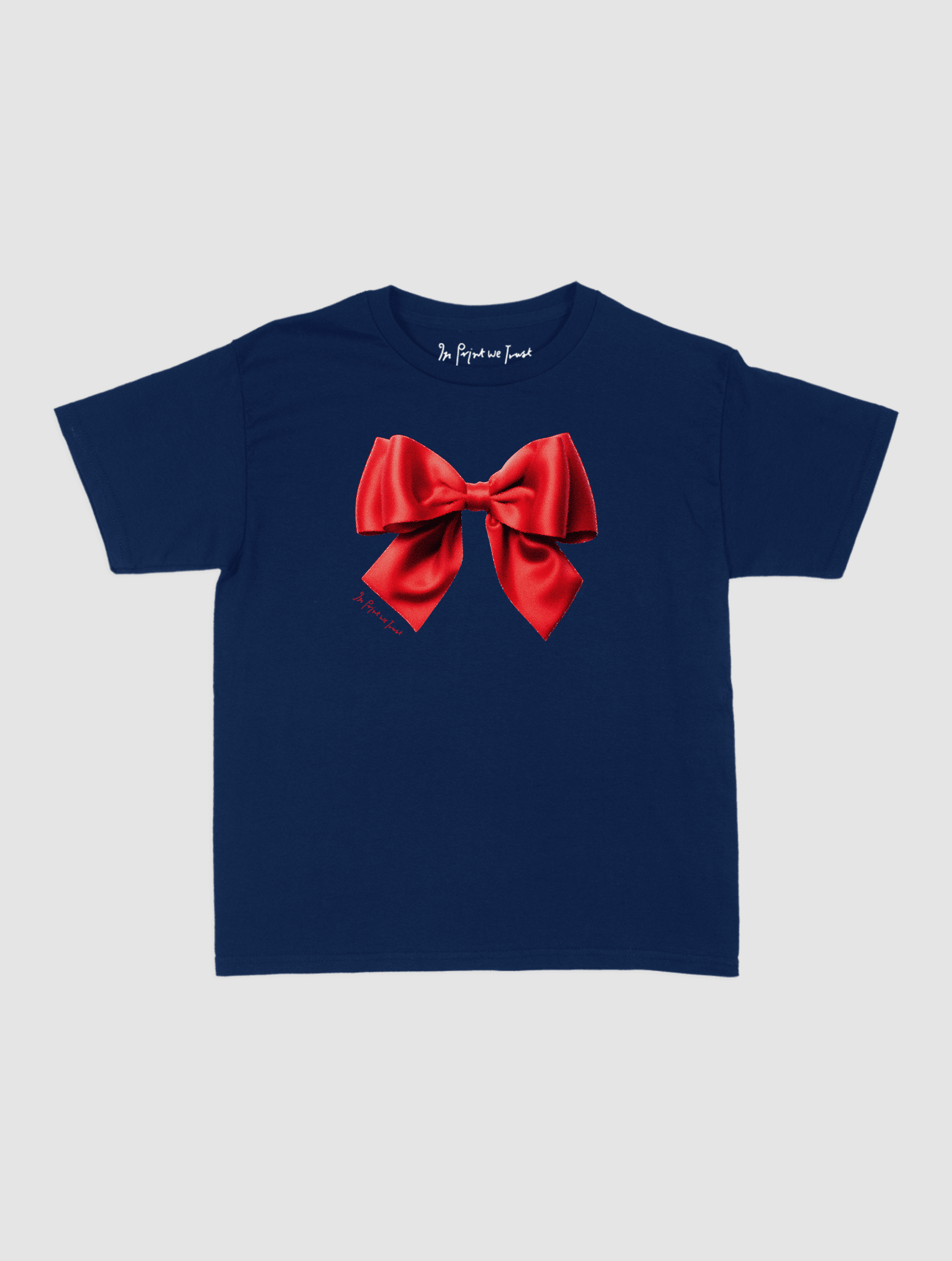 bow baby tee - In Print We Trust