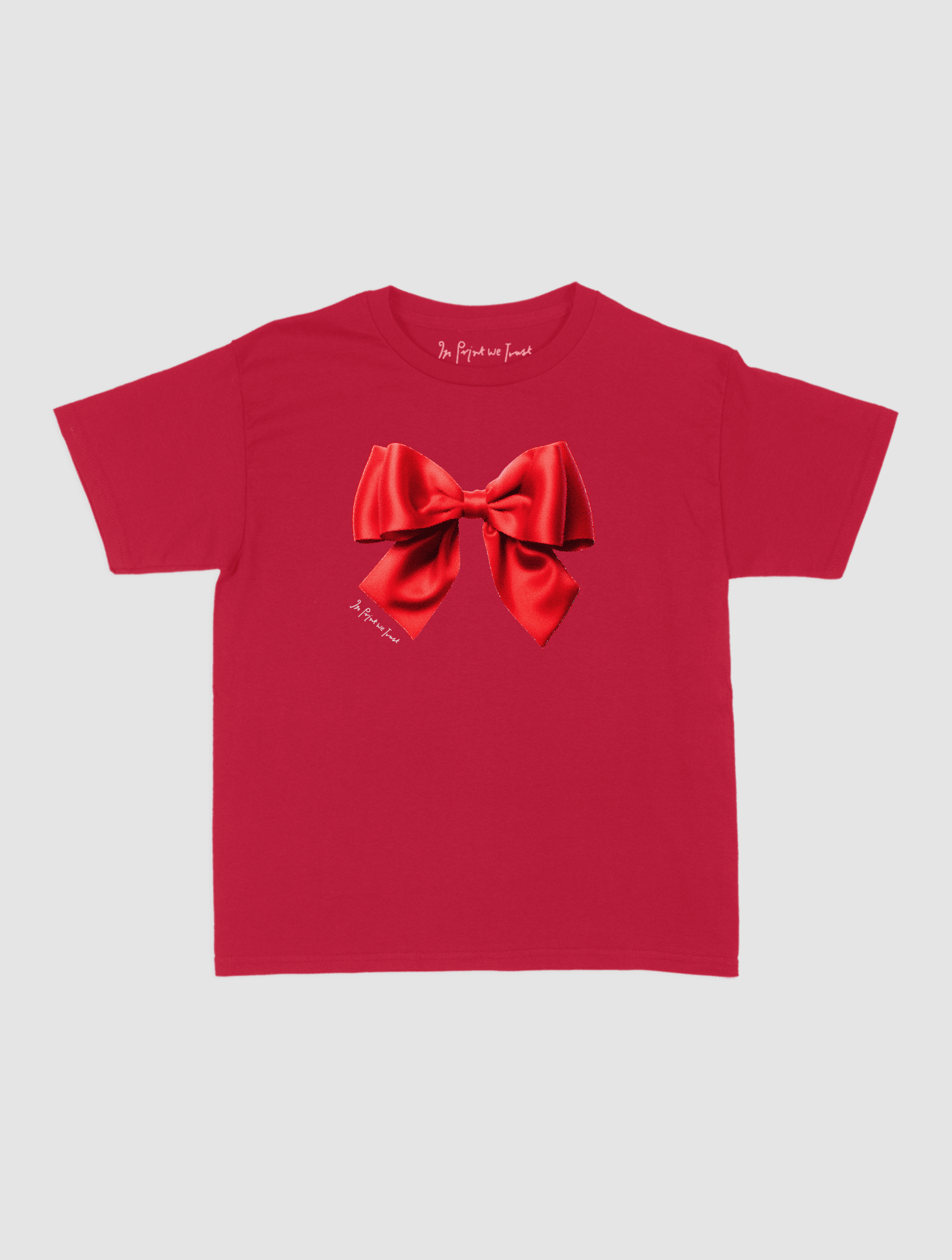 bow baby tee - In Print We Trust