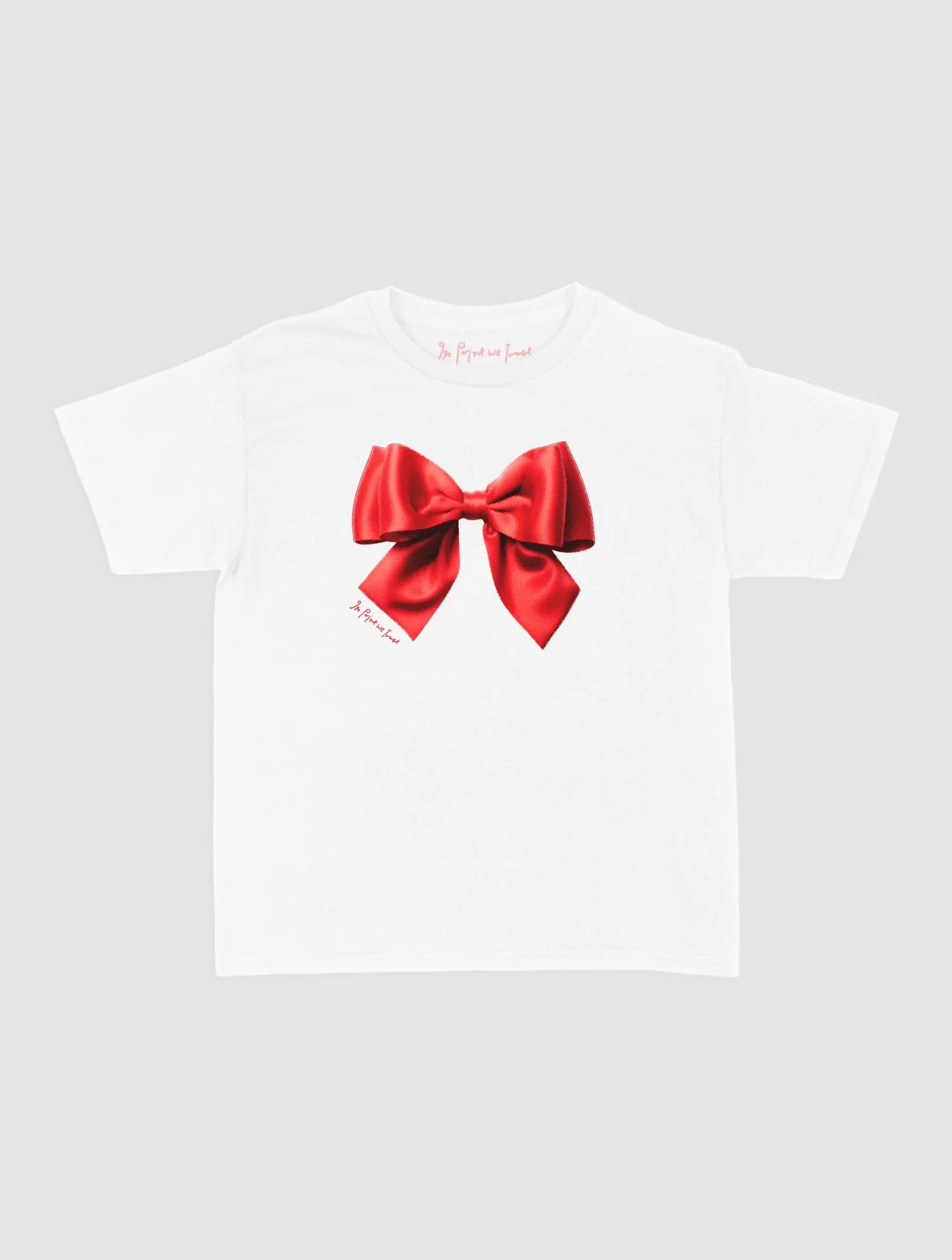 bow baby tee - In Print We Trust