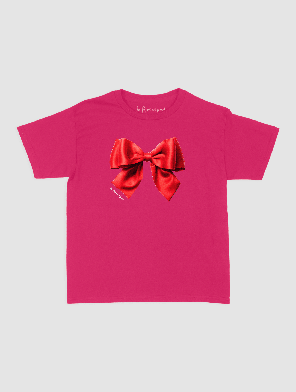 bow baby tee - In Print We Trust