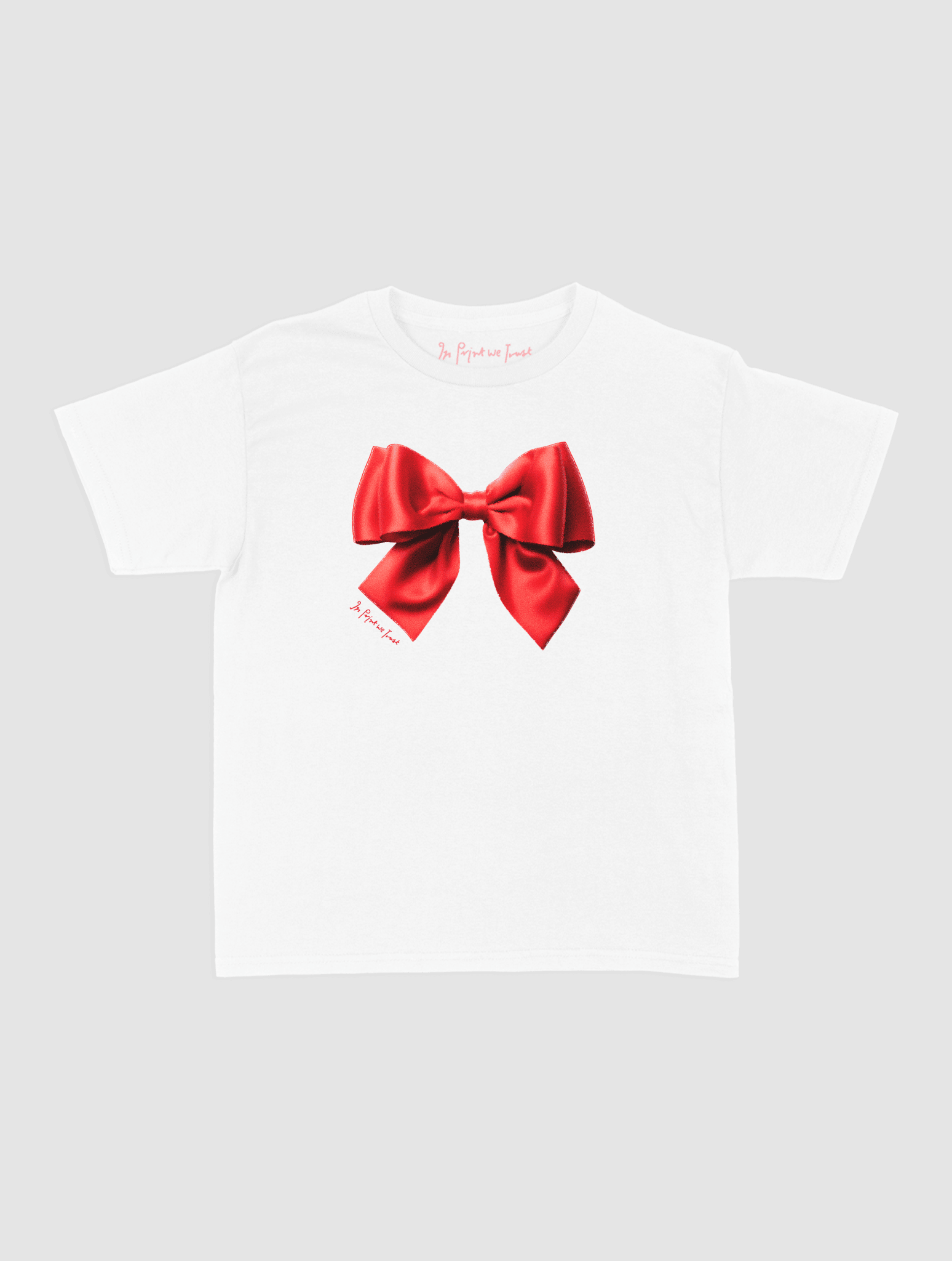 bow baby tee - In Print We Trust