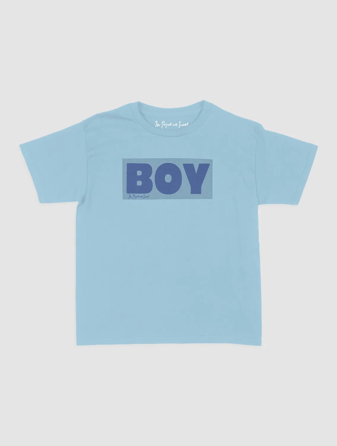 boy baby tee - In Print We Trust