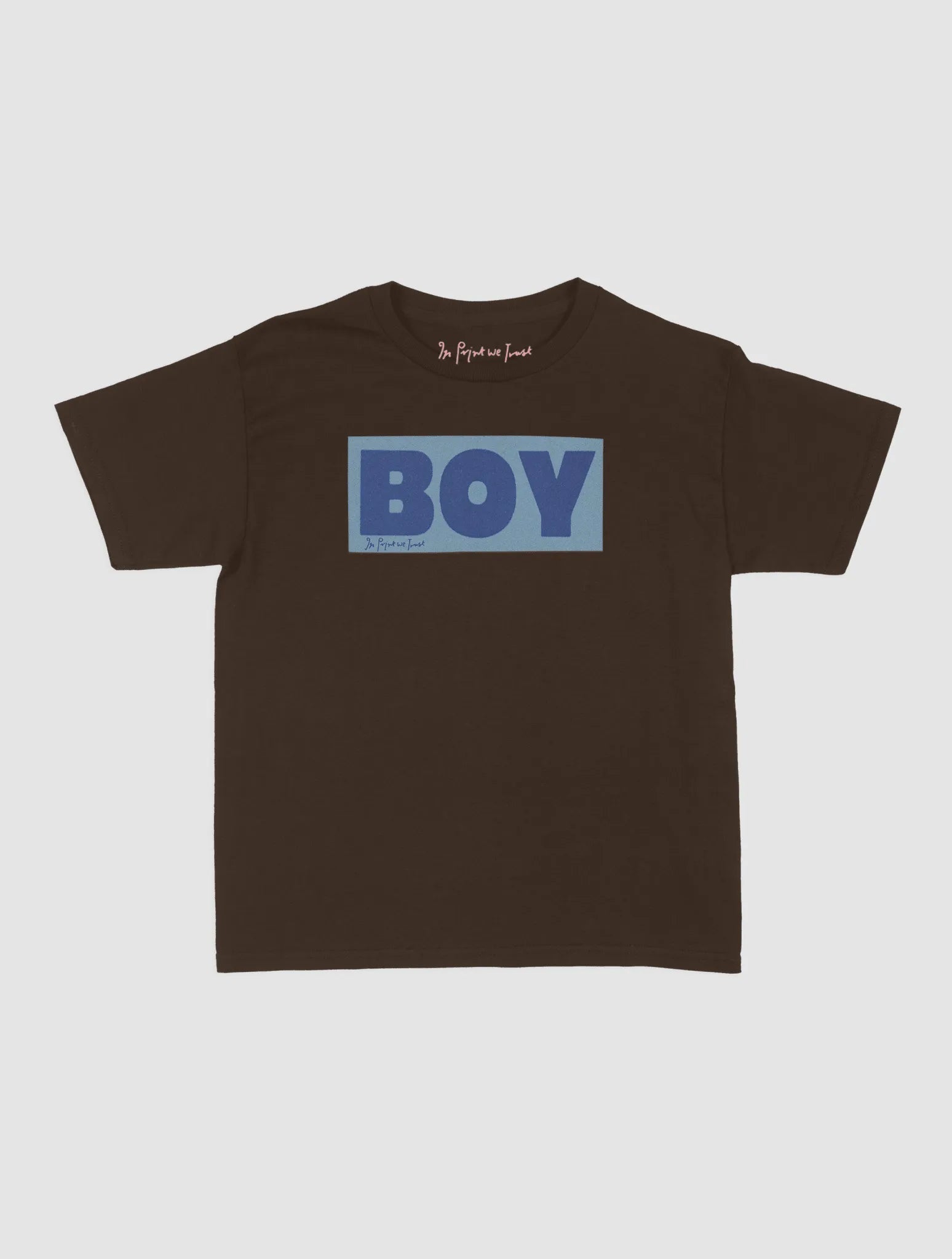 boy baby tee - In Print We Trust