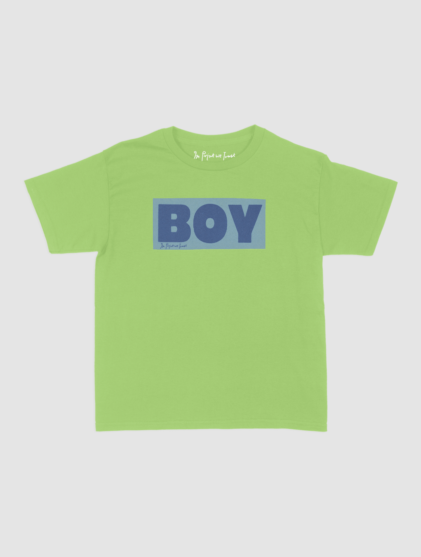 boy baby tee - In Print We Trust
