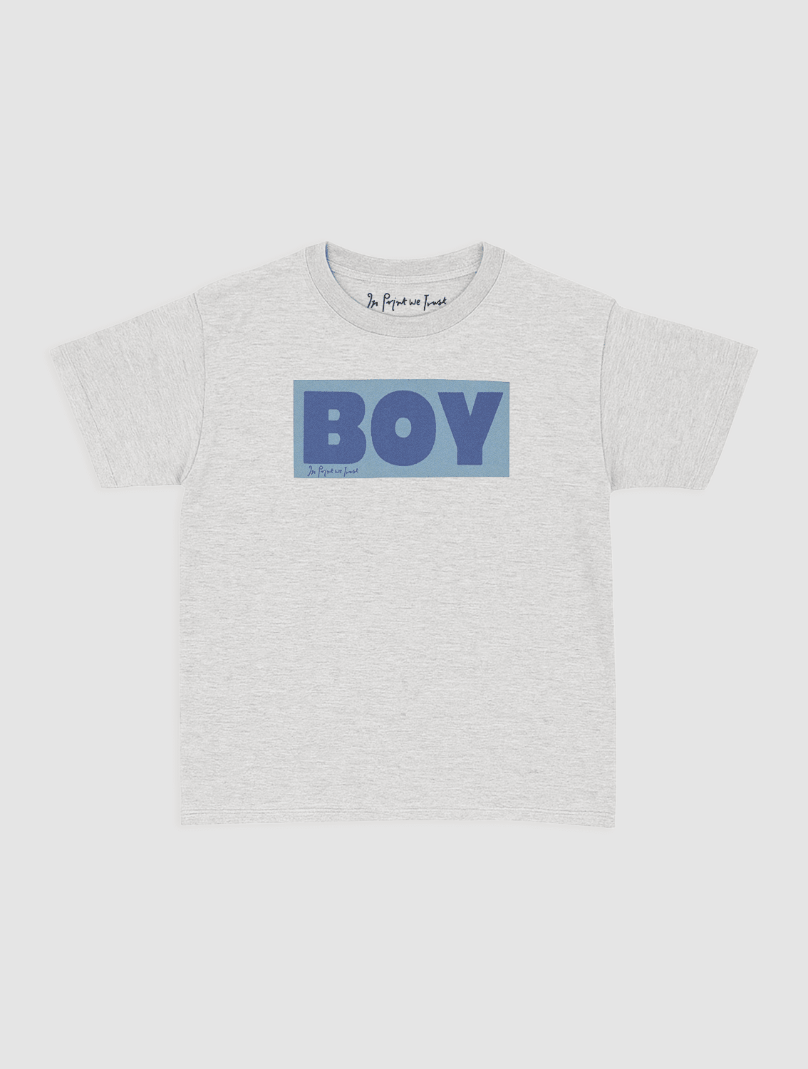 boy baby tee - In Print We Trust
