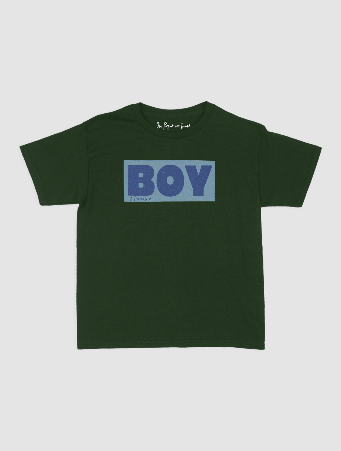 boy baby tee - In Print We Trust