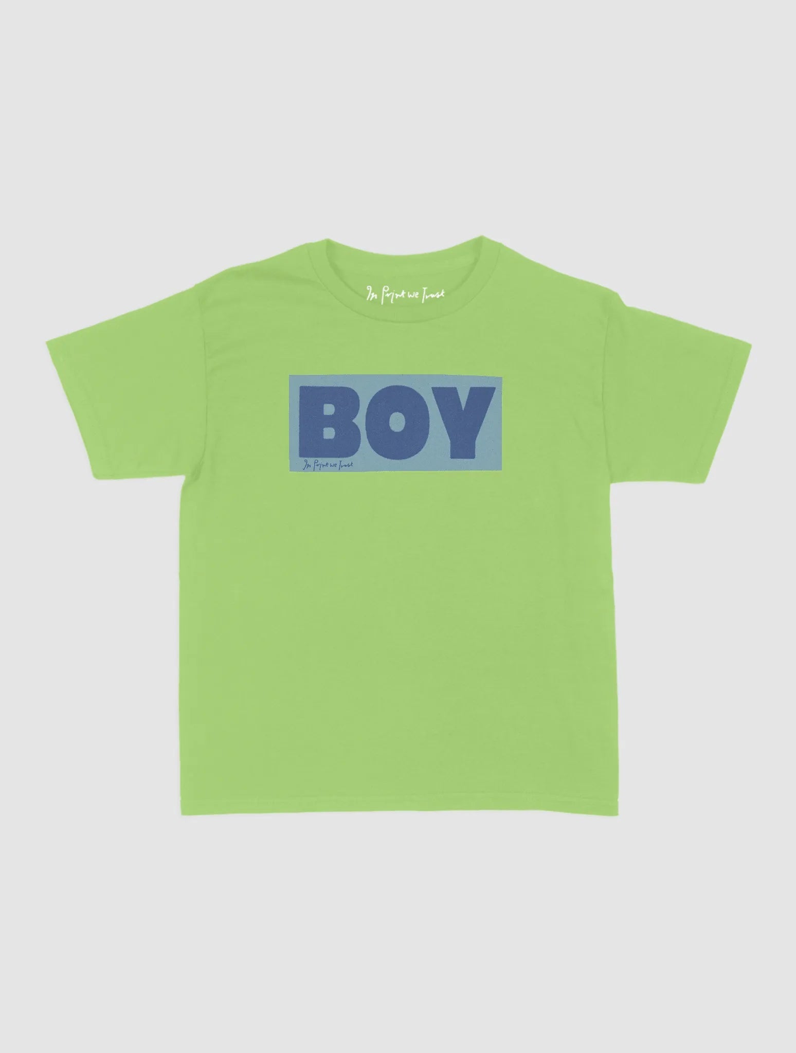 boy baby tee - In Print We Trust
