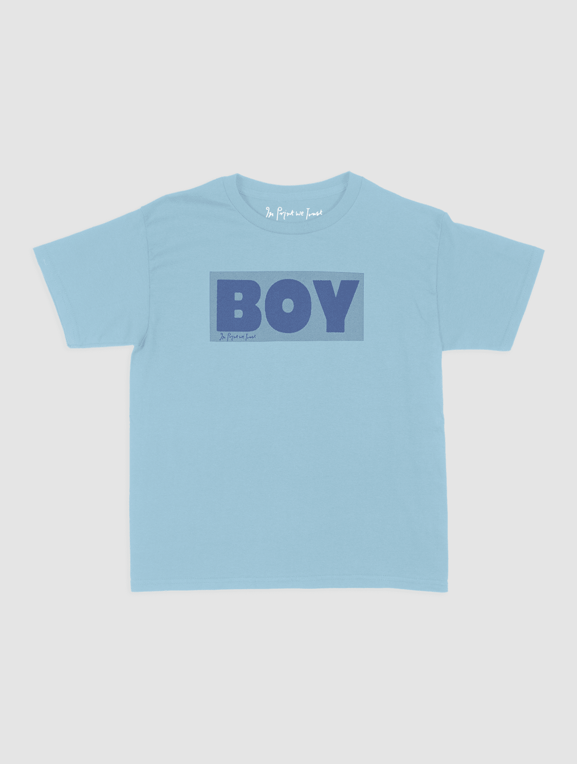 boy baby tee - In Print We Trust