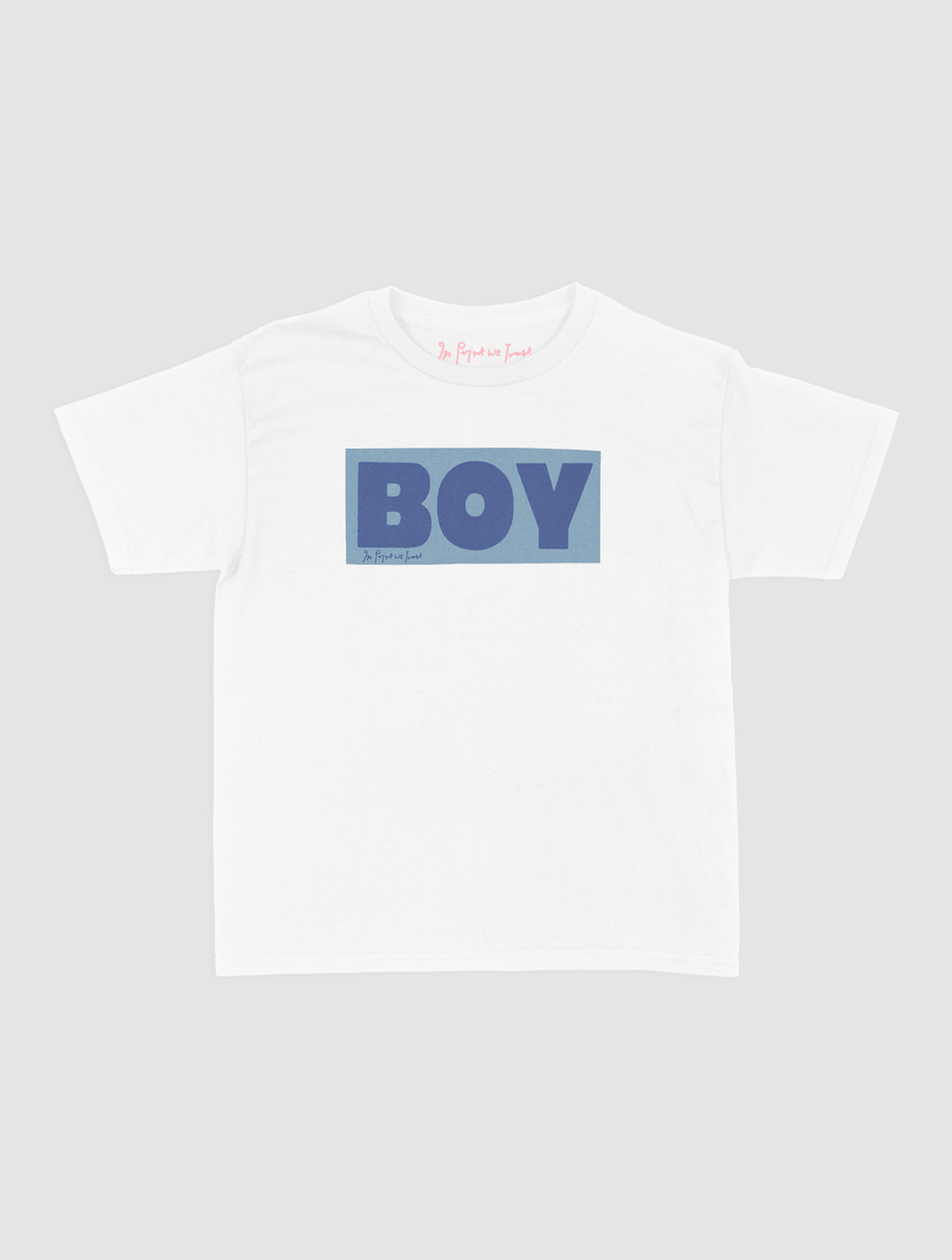 boy baby tee - In Print We Trust